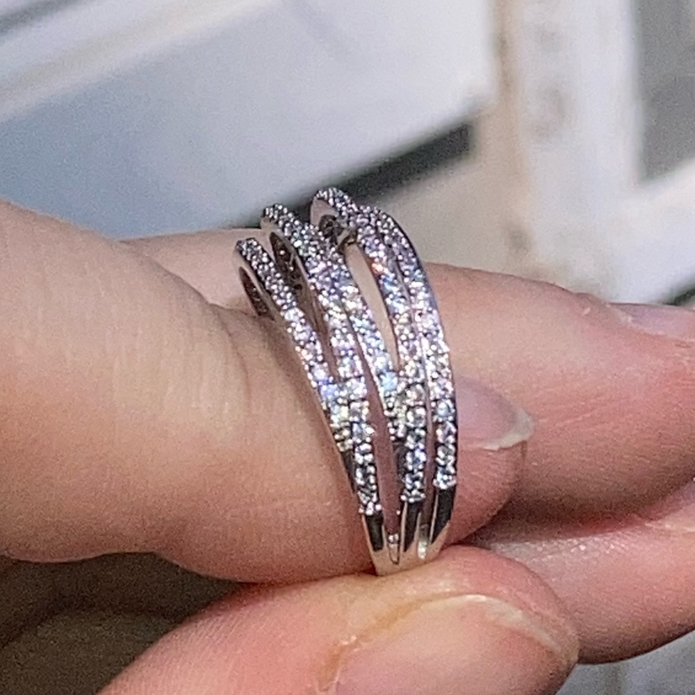 NWT! GENUINE WHITE SAPPHIRE RING - Picture 10 of 13